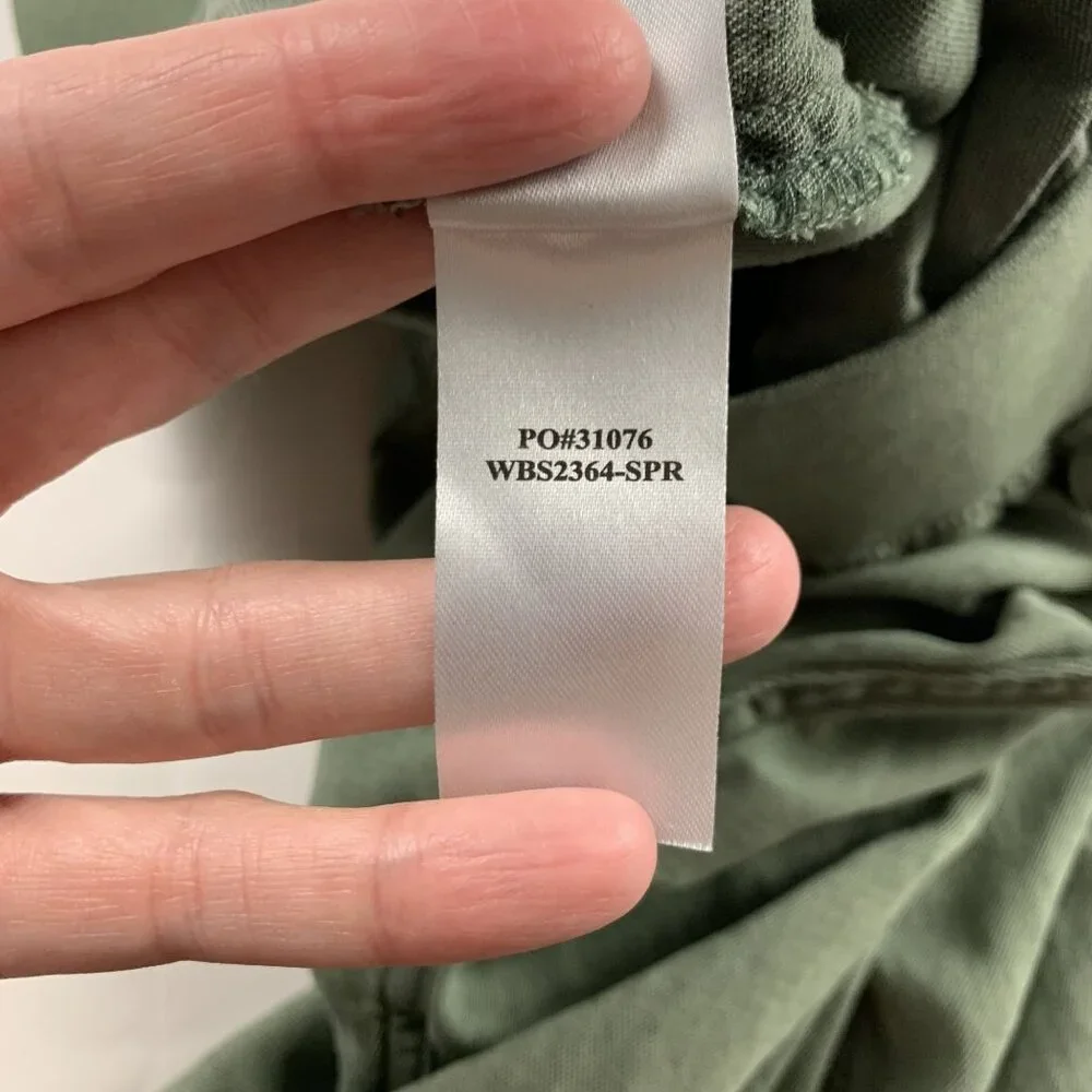 Faherty Olive Green Ankle Crop Pants